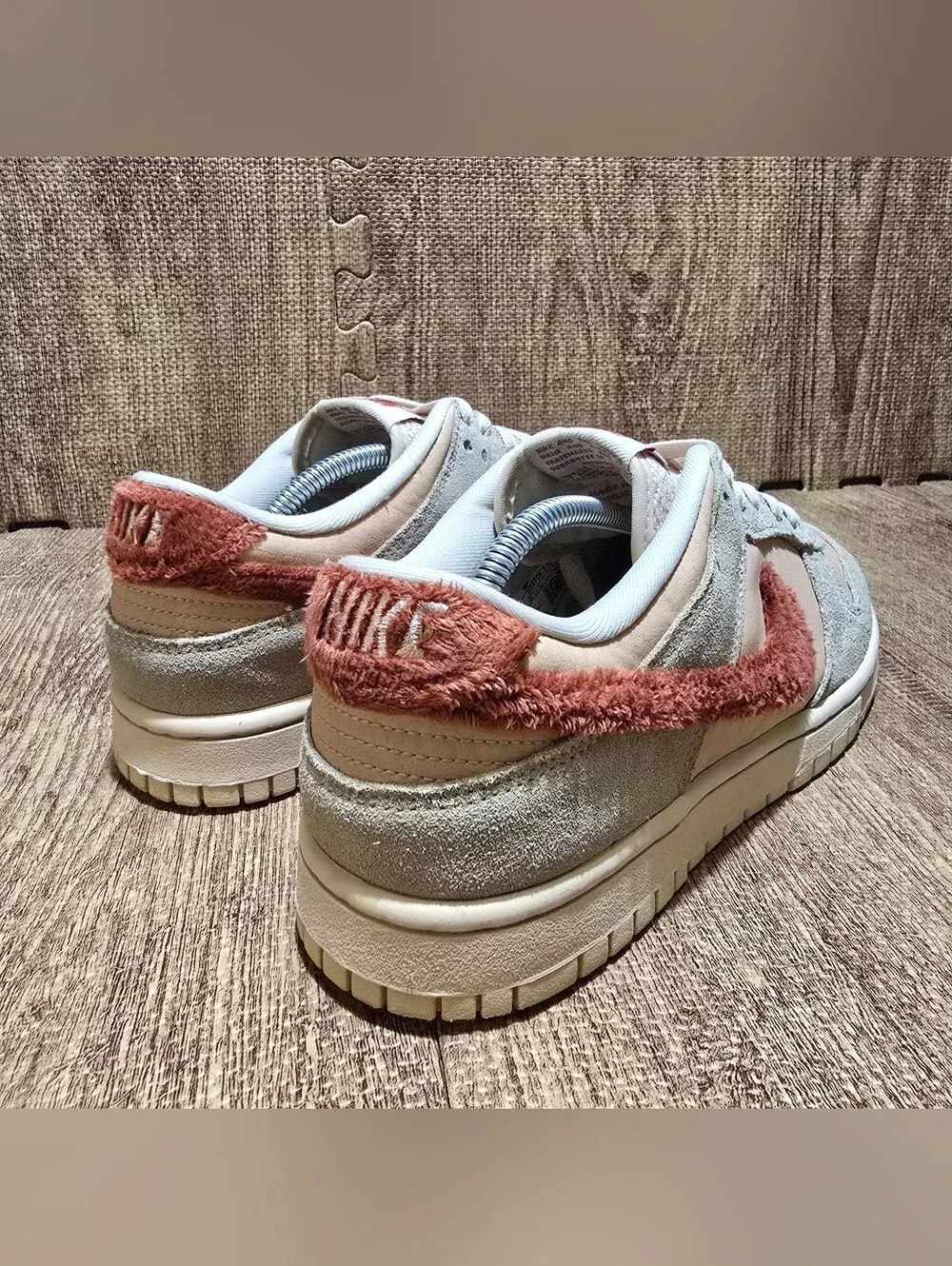 Nike Dunk Low Terry Swoosh Womens Size 9 US Mars Stone Suede DZ4706-200 No Box
